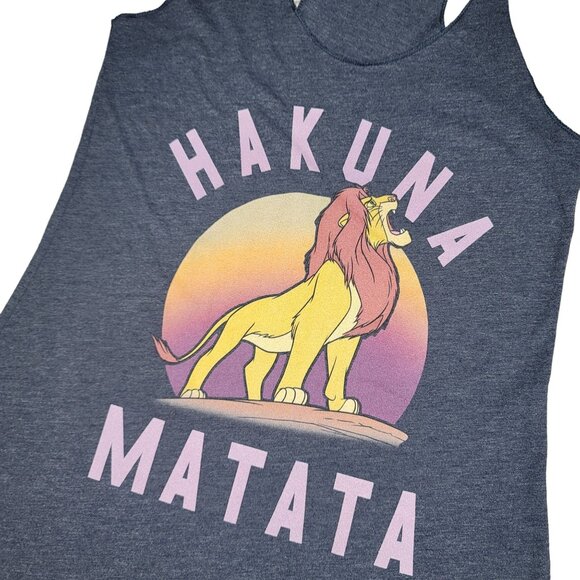 Disney Hakuna Matata Lion King Racerback Tank Top size small timone and pumba - Picture 6 of 7